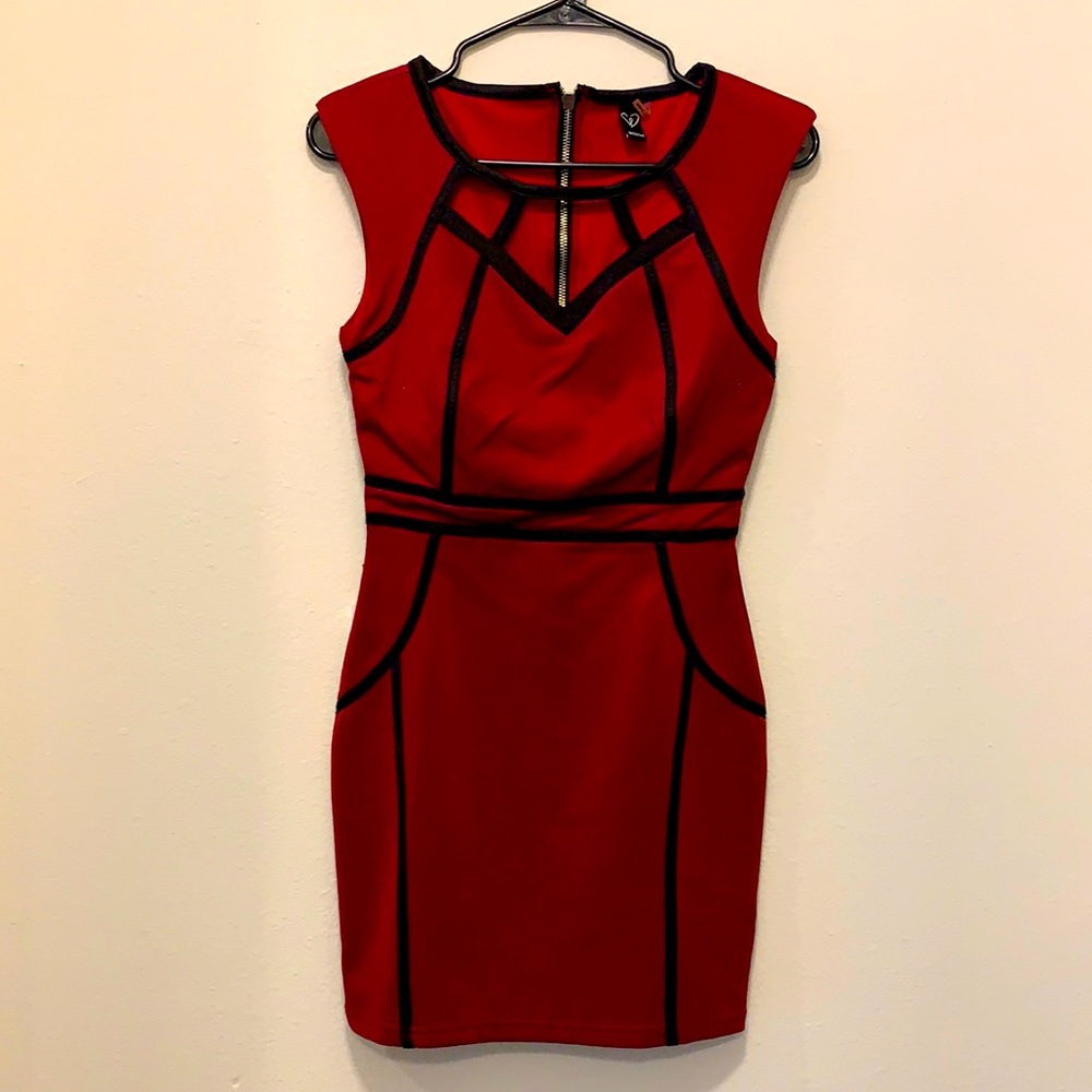Windsor Sassy Red Party Dress | Small